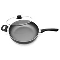 Starfrit Starbasix 11-Inch Nonstick Aluminum Deep Fry Pan with Lid 034458-002-0000